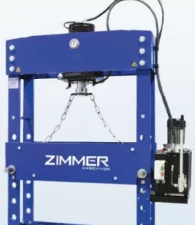 Пресс для мастерской гидравлический с ручным и ножным управлением ZIMMER 100 TON Пресс-перфораторы и клещи